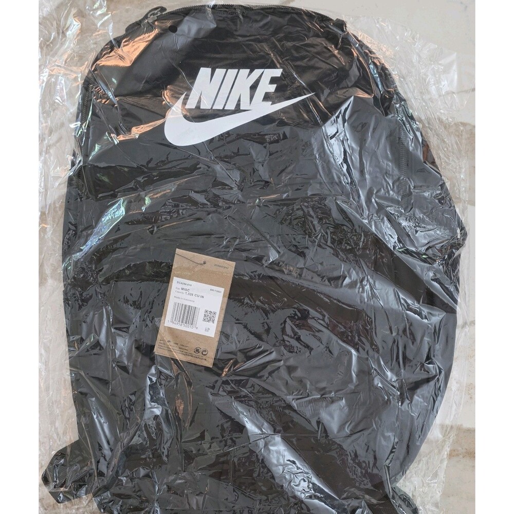 Nike Heritage Backpack (25L) Black/Black/White DC4244-010